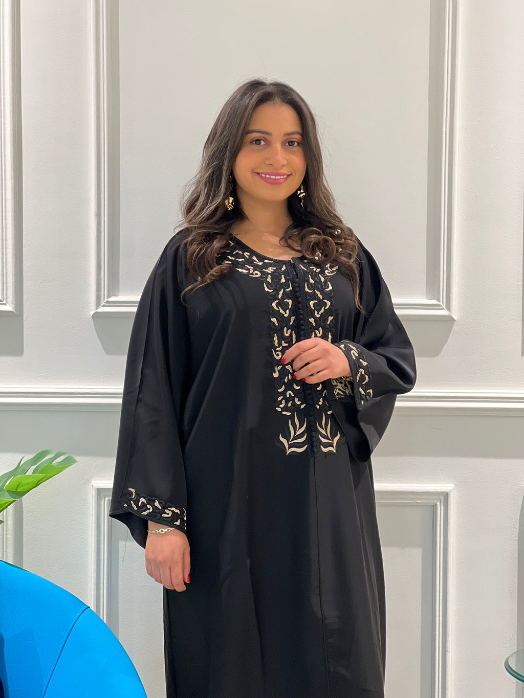 Gandoura Noire Élégante